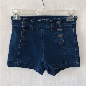 AEO✨Denim Button Sailor Shorts Size 00
